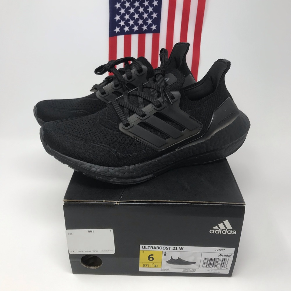 Adidas Ultra Boost 'Triple Black' FZ2762 Women's Running Shoes NEW.